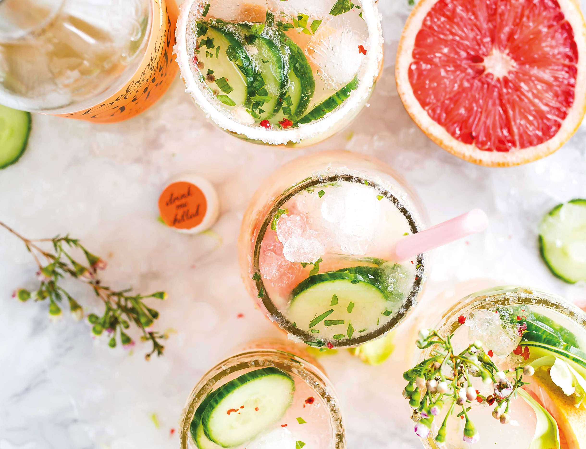 infusion glacée de l'été pour un été frais et festif