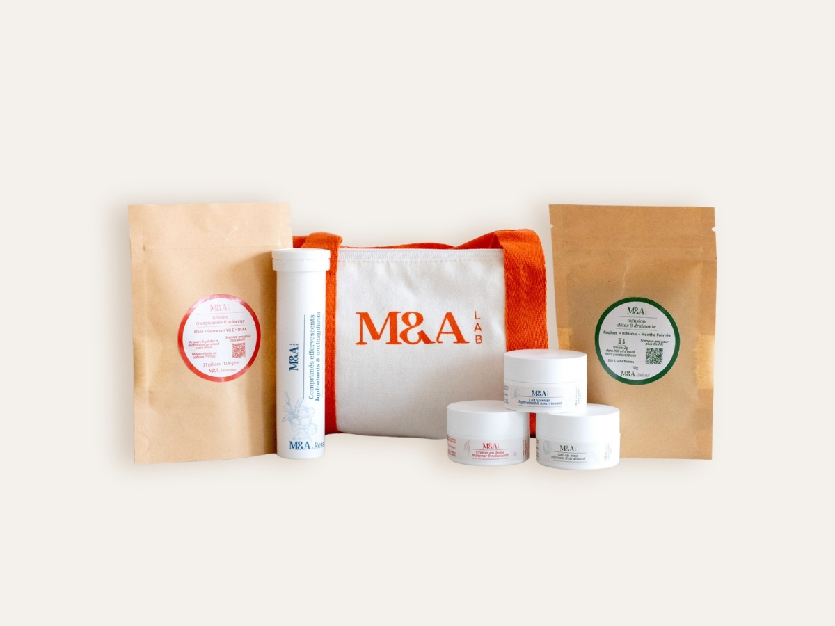 Kit découverte produits In& Out M&A Lab - cosmétiques et compléments alimentaires